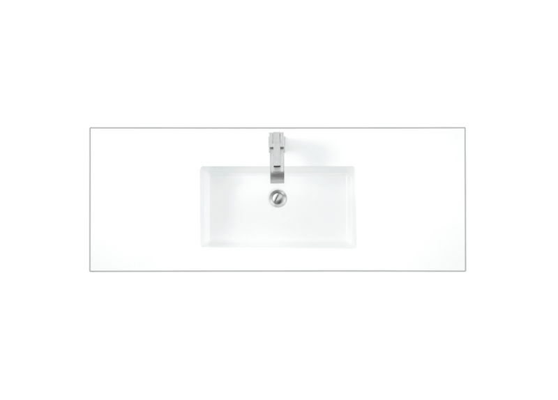 James Martin Vanities 47.3" Solid Surface Vanity Top with 1 Integrated Stone Composite Sink and 1 Faucet Hole