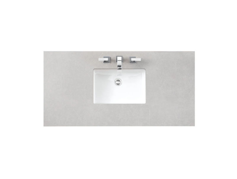 James Martin Vanities 48" Quartz Vanity Top with 1 Undermount Porcelain Sink and 3 Faucet Holes