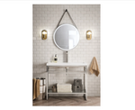 James Martin Vanities Boston 39-3/8" Rectangular Porcelain Console Bathroom Sink with Overflow and Single Faucet Hole