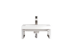 James Martin Vanities Boston 19-5/8" Rectangular Porcelain Console Bathroom Sink with Overflow and Single Faucet Hole