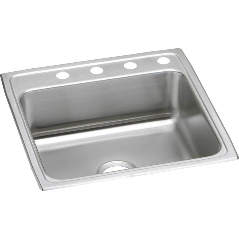 Elkay Lustertone Classic Stainless Steel 22'' x 22'' x 7-5/8'', Single Bowl Drop-in Sink