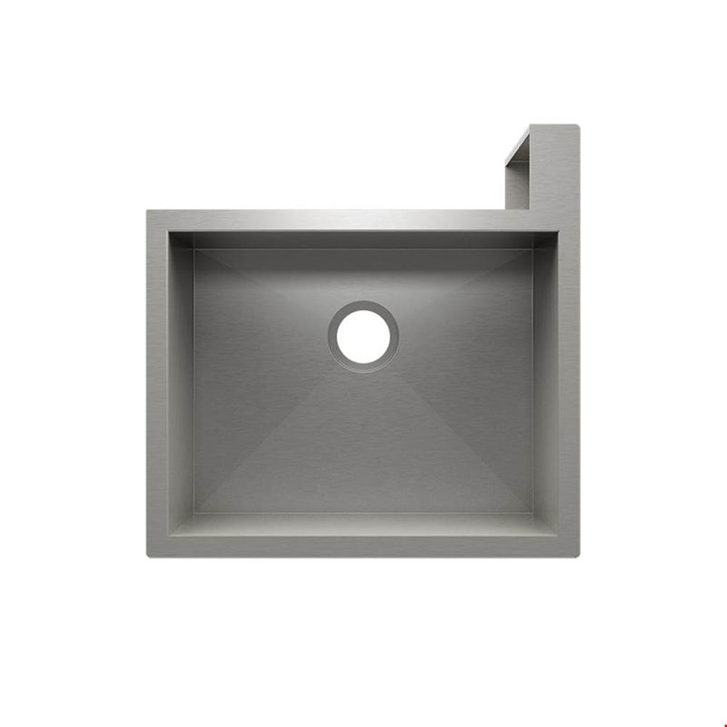 Home Refinements by Julien Socialcorner Sink Undermount Flat Aprons Right Corner, Single 23X18X10