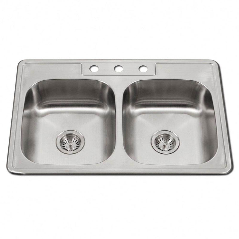 Hamat ADA Topmount Stainless Steel 3-hole Sink