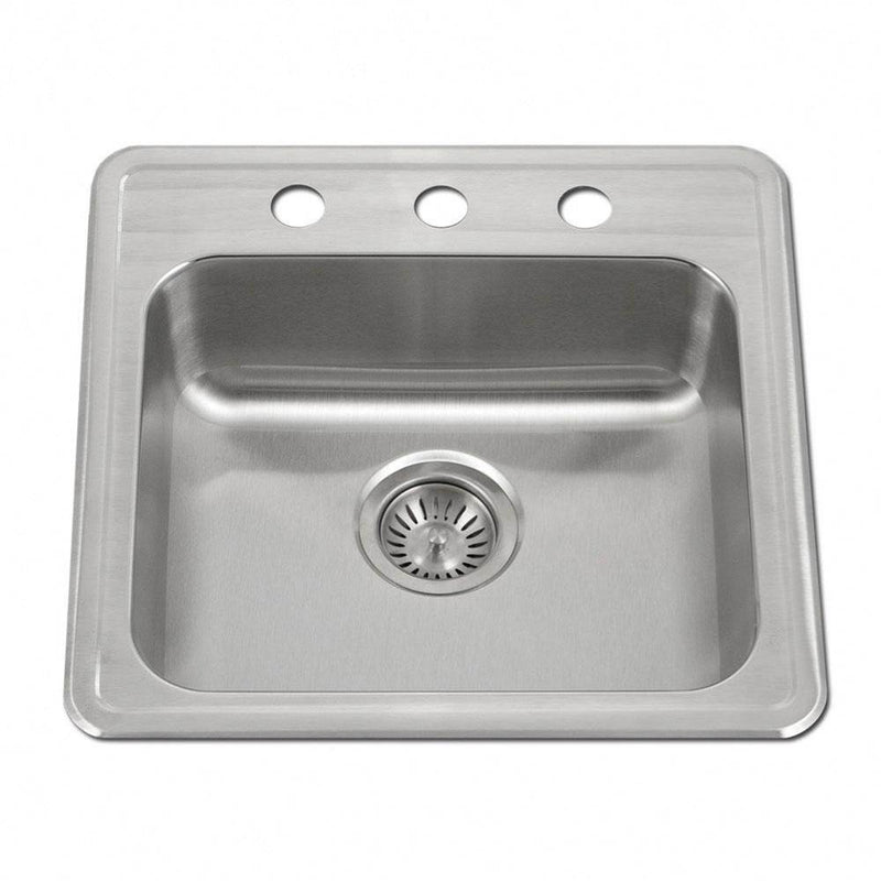 Hamat ADA Topmount Stainless Steel 3-hole Sink