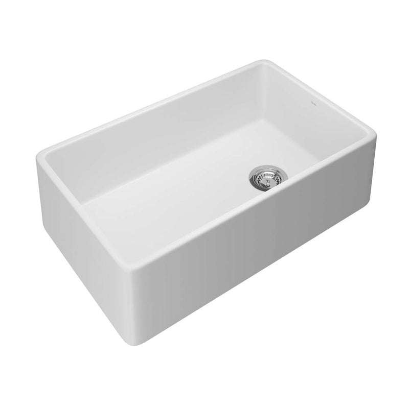 Rohl Allia™ 32'' Fireclay Single Bowl Farmhouse Apron Front Kitchen Sink