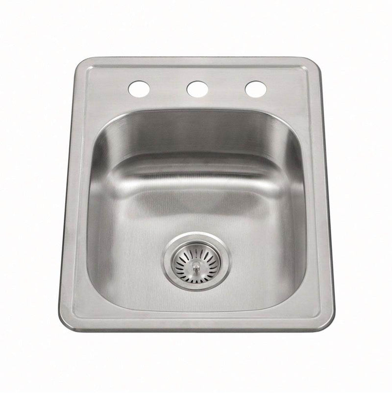 Hamat ADA Topmount Stainless Steel 3-hole Sink