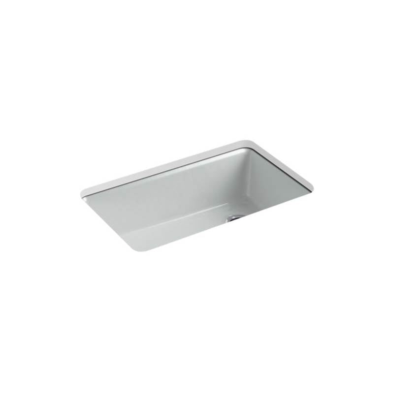 Kohler Riverby® 33'' x 22'' x 9-5/8'' Undermount single-bowl workstation kitchen sink with accessories