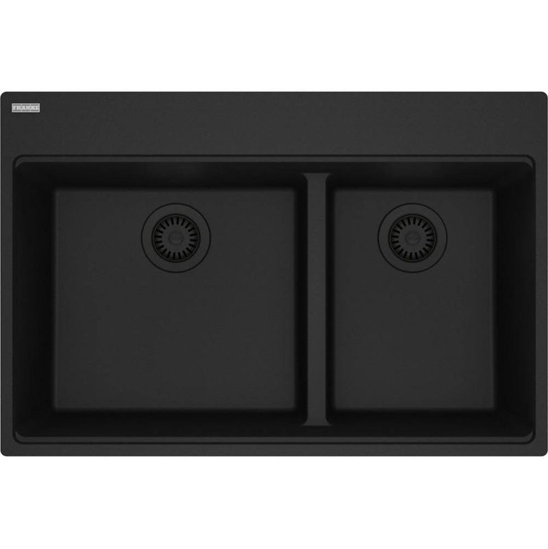 Franke Maris Topmount Granite Matte Black Double 36Cab