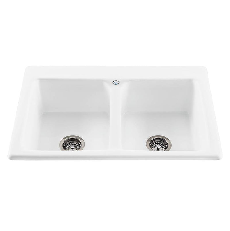 MTI Basics BASICS DOUBLE BOWL SINK 33X22 BLACK