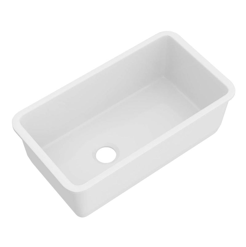 Rohl Allia™ 34'' Fireclay Single Bowl Undermount Kitchen Sink