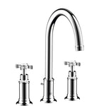 Axor Montreux Widespread Faucet 180 with Cross Handles and Pop-Up Drain, 1.2 GPM